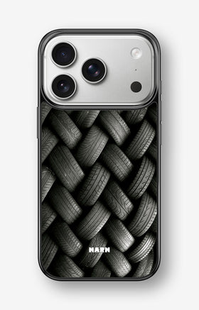 iPhone 17 Pro Max Hard Case – Tires Wall - View 1