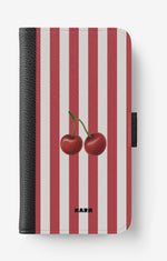 iPhone 17 Pro Wallet Case - Cherry Stripes - View 1