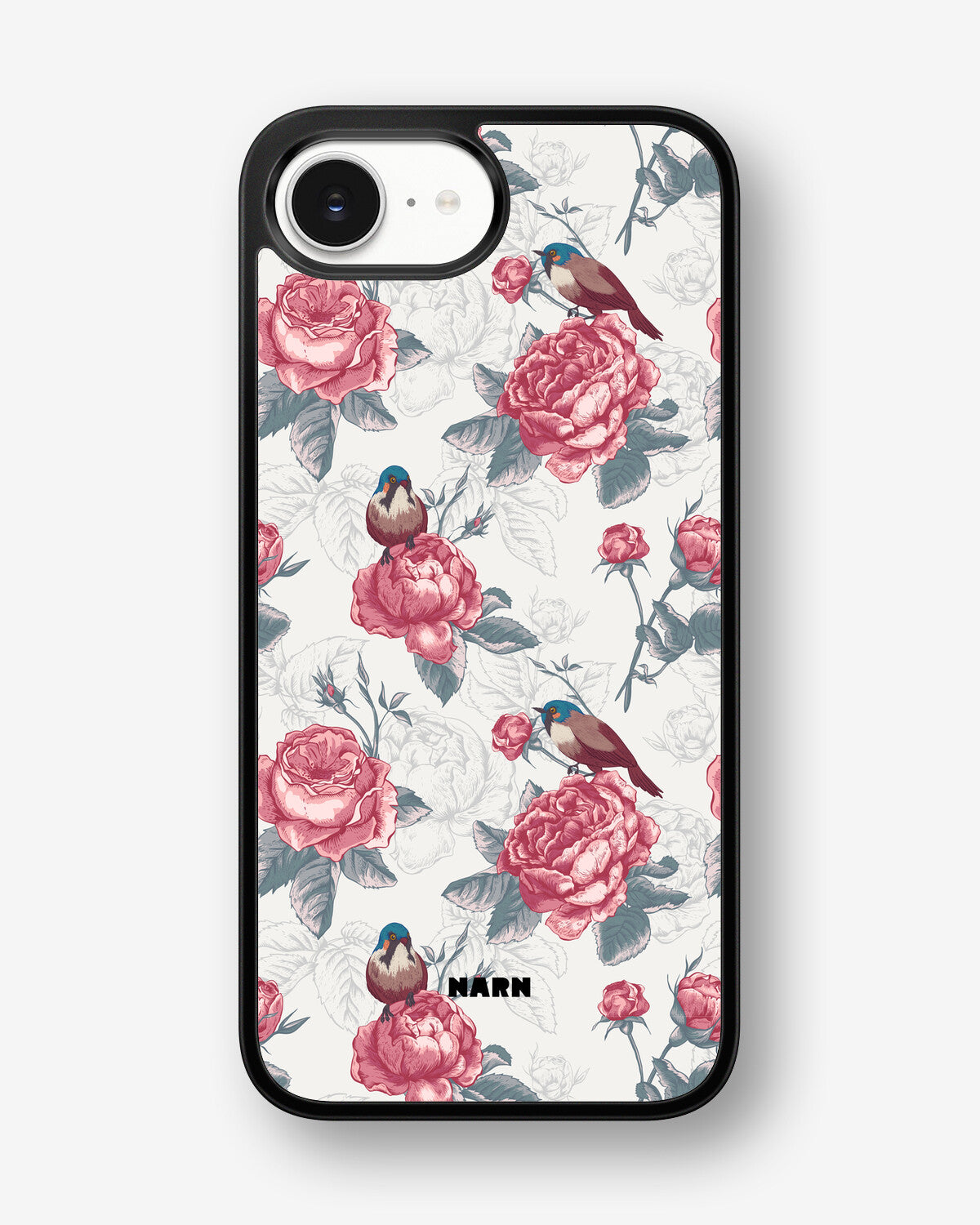 iPhone 17e Hard Case – Birds Among Roses - View 1