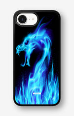 iPhone 17e Hard Case – Blue Flames Dragon - View 1