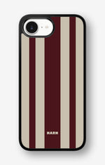 iPhone 17e Hard Case – Bordeaux Stripe - View 1