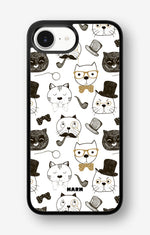 iPhone 17e Hard Case – Cartoon Cats - View 1