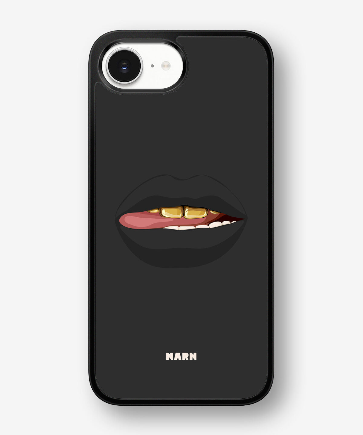 iPhone 17e Hard Case – Golden Lips - View 1