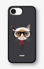 iPhone 17e Hard Case – Hipster Cat - View 1