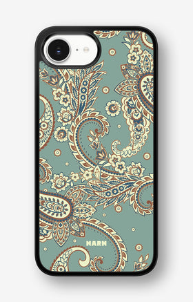 iPhone 17e Hard Case – Paisley Green - View 1