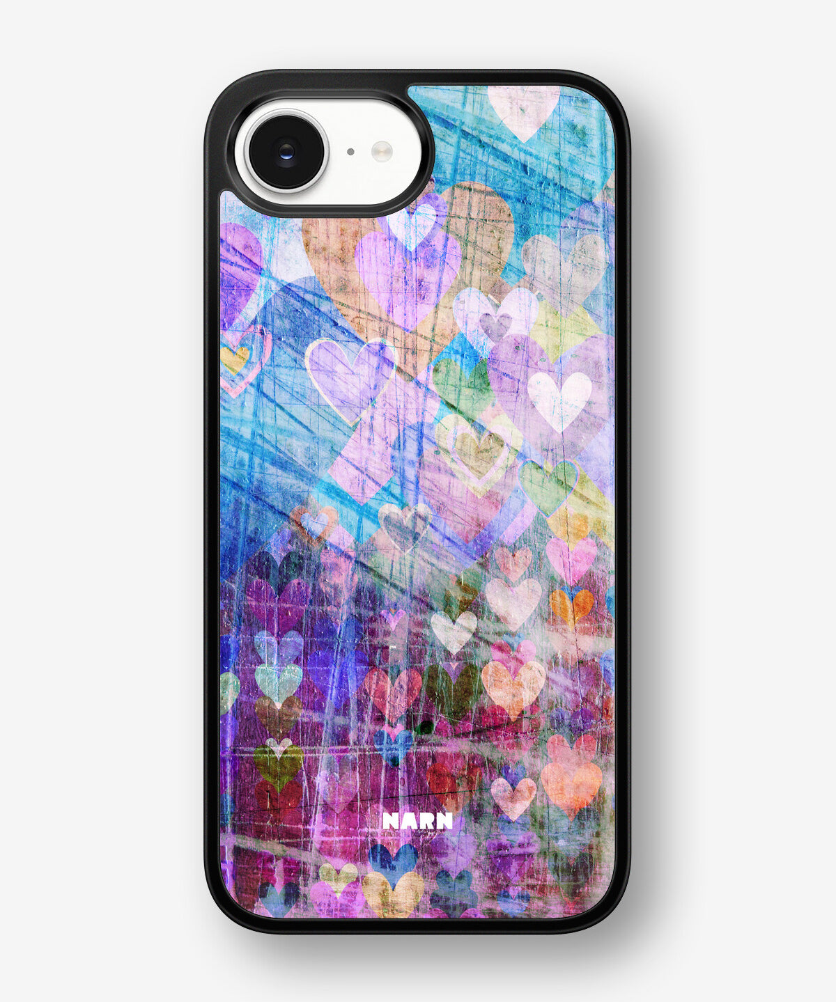 iPhone 17e Hard Case – Purple Hearts - View 1