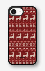 iPhone 17e Hard Case – Reindeer Knit - View 1