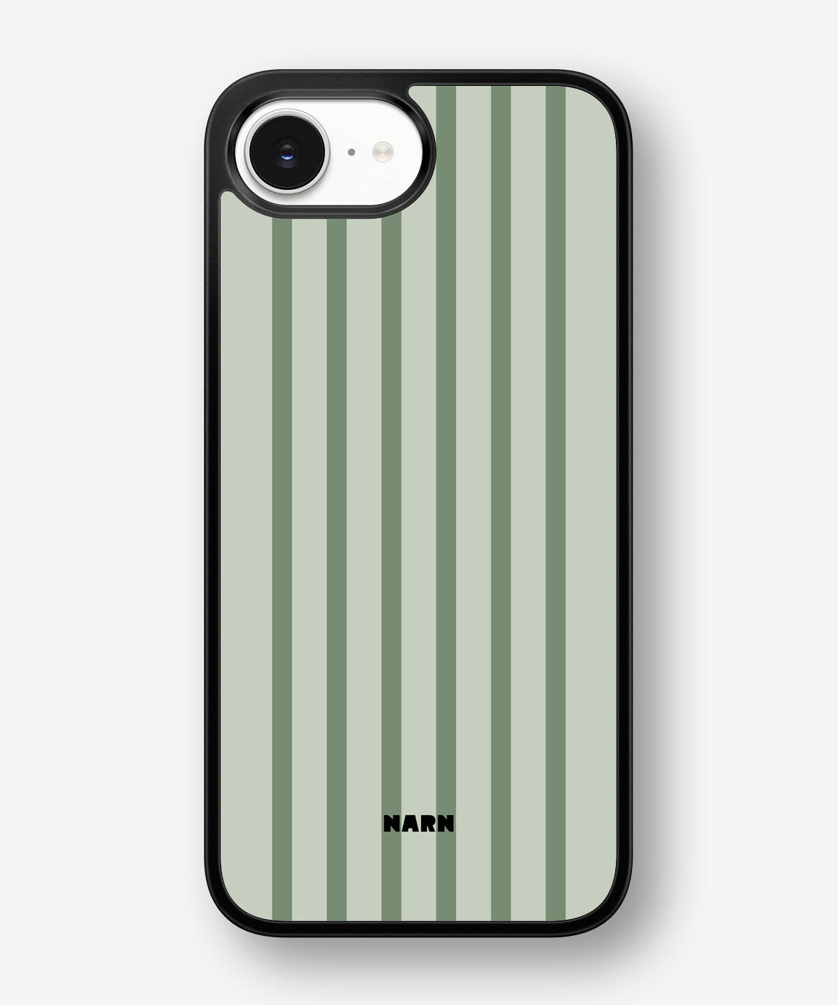 iPhone 17e Hard Case – Sage Stripes - View 1