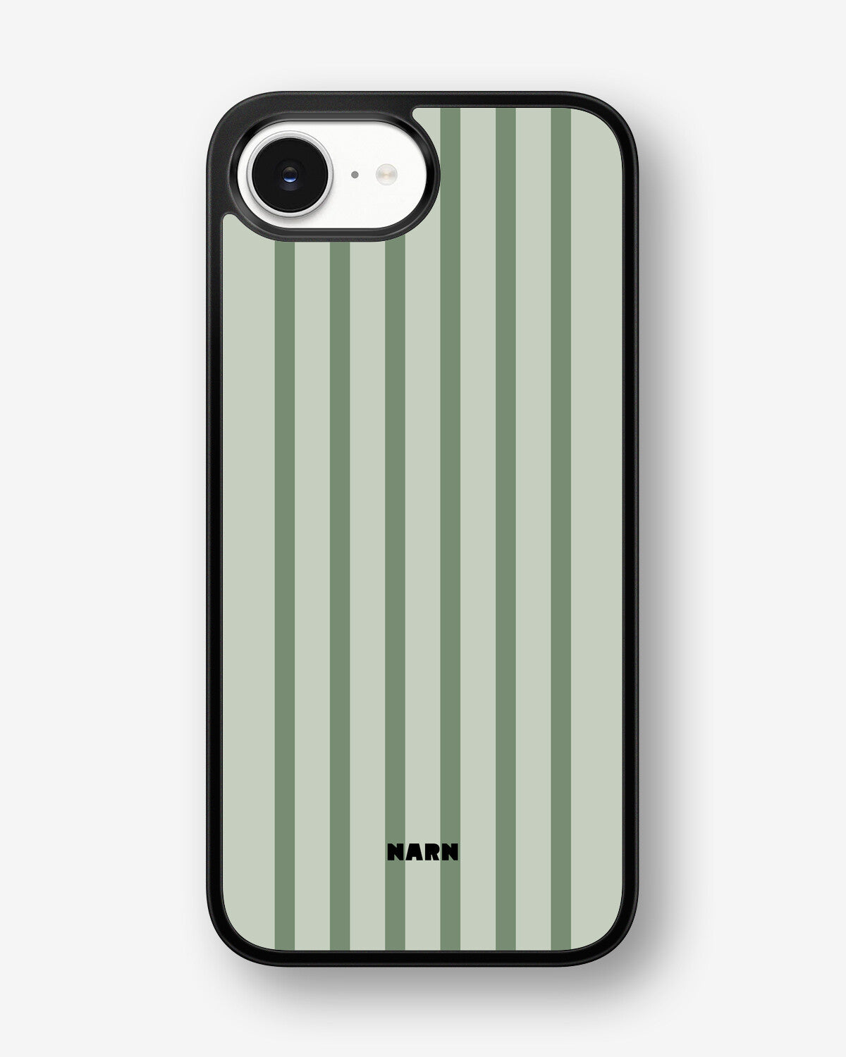iPhone 17e Hard Case – Sage Stripes - View 1