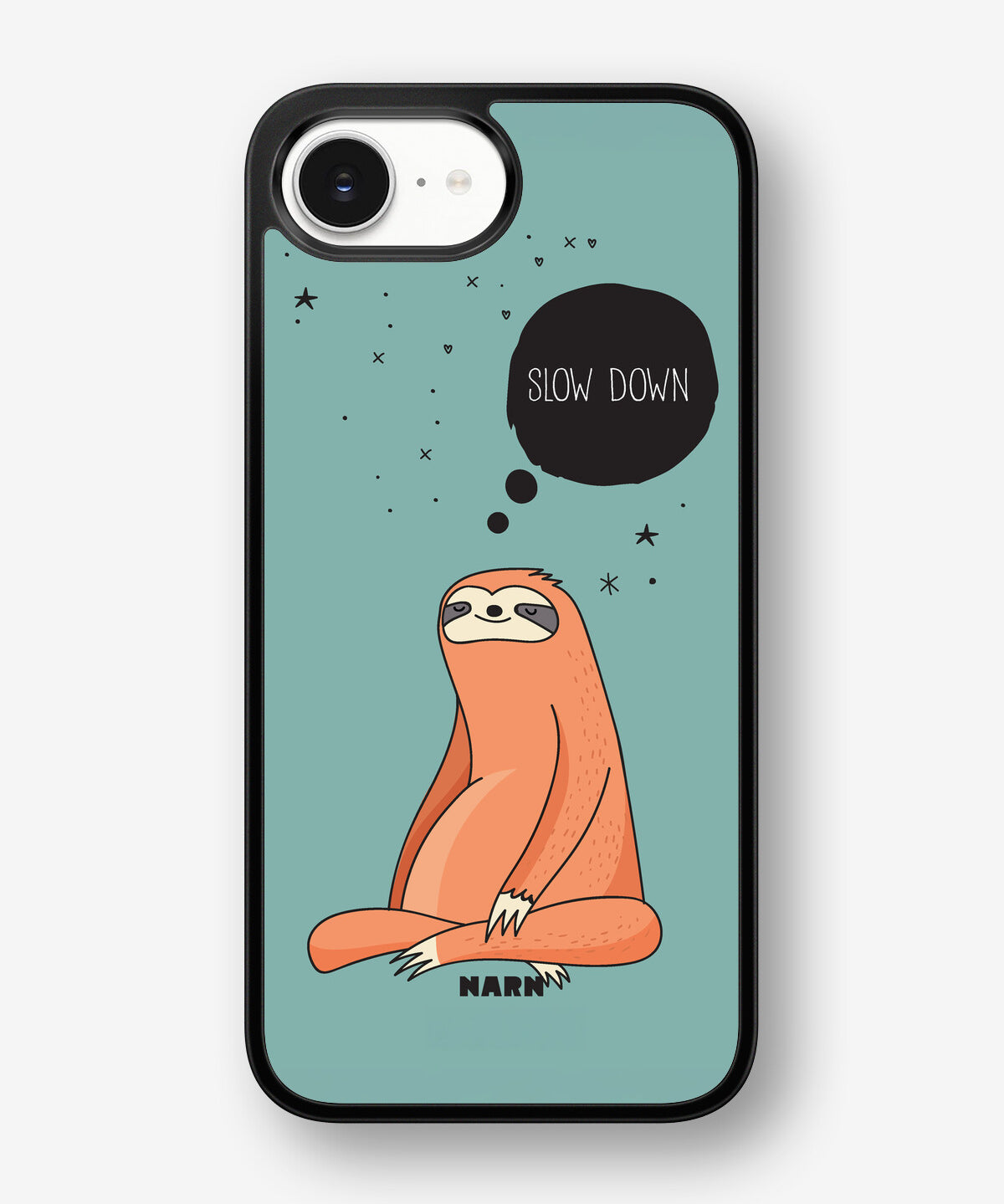 iPhone 17e Hard Case – Slow Down Sloth - View 1
