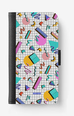 iPhone 17e Wallet Case - 80s Memphis - View 1