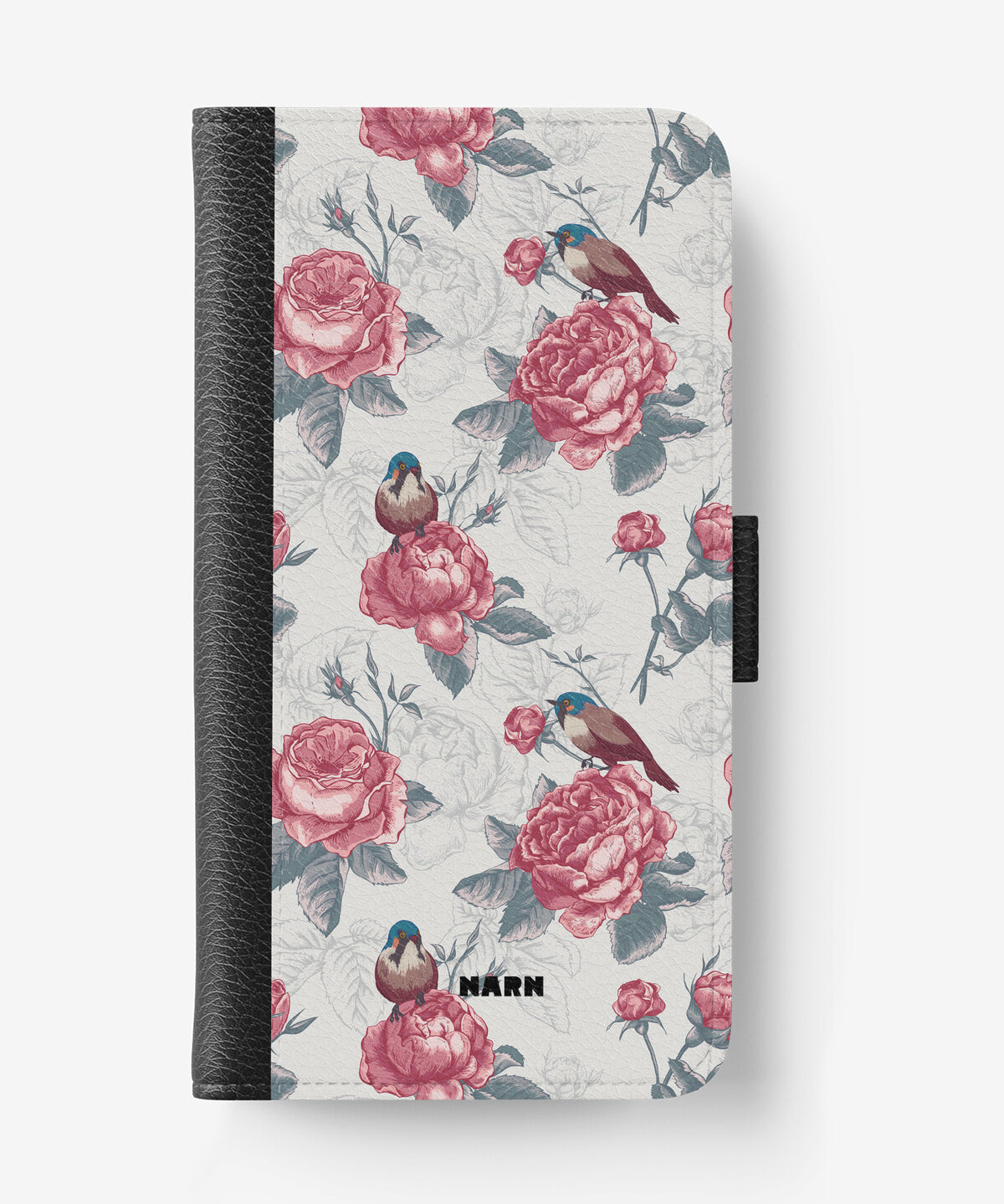 iPhone 17e Wallet Case - Birds Among Roses - View 1