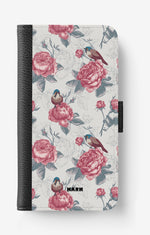 iPhone 17e Wallet Case - Birds Among Roses - View 1