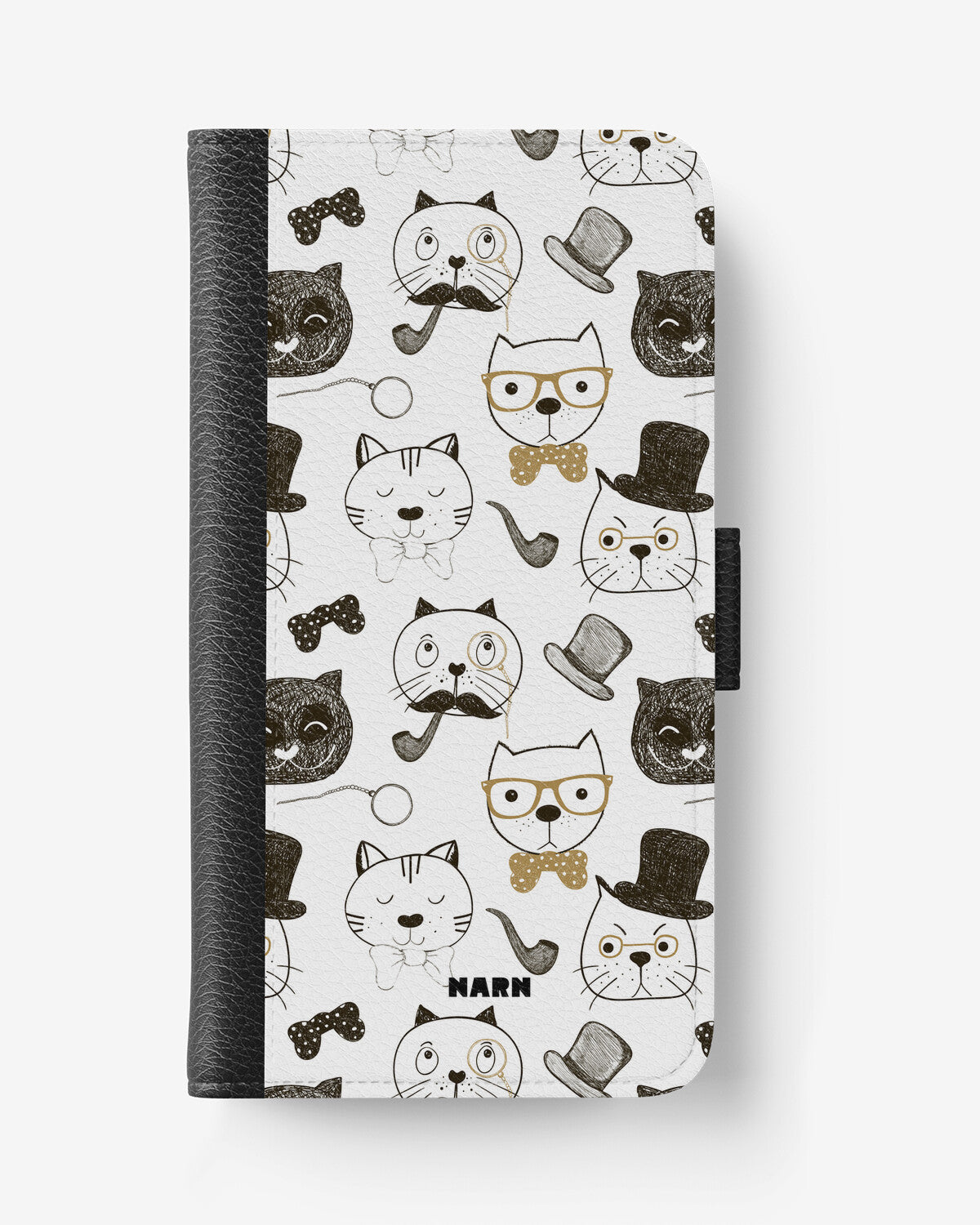 iPhone 17e Wallet Case - Cartoon Cats - View 1