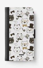 iPhone 17e Wallet Case - Cartoon Cats - View 1