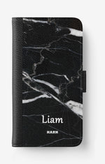 iPhone 17e Wallet Case - Custom - Black Marble - View 1
