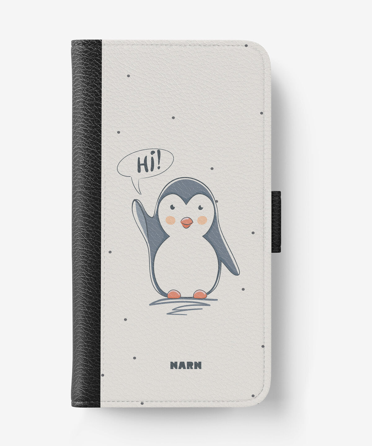 iPhone 17e Wallet Case - Cute Penguin - View 1