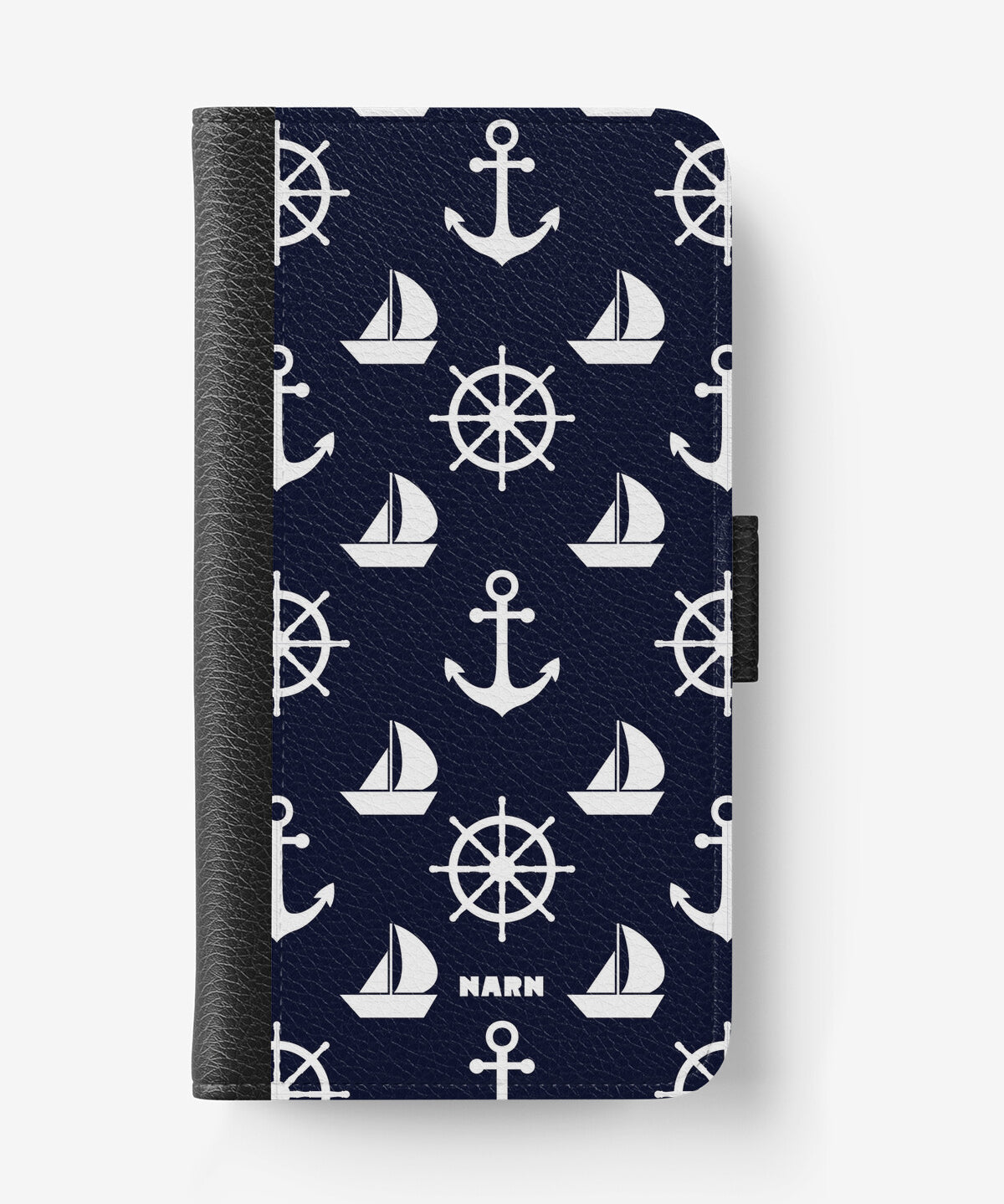 iPhone 17e Wallet Case - Deep Blue Voyage - View 1