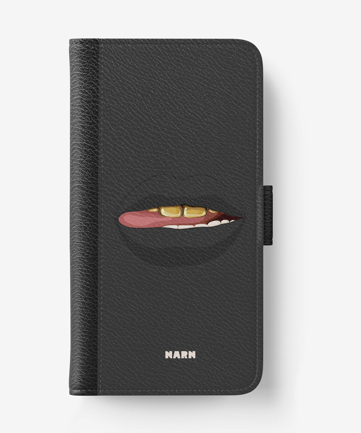iPhone 17e Wallet Case - Golden Lips - View 1