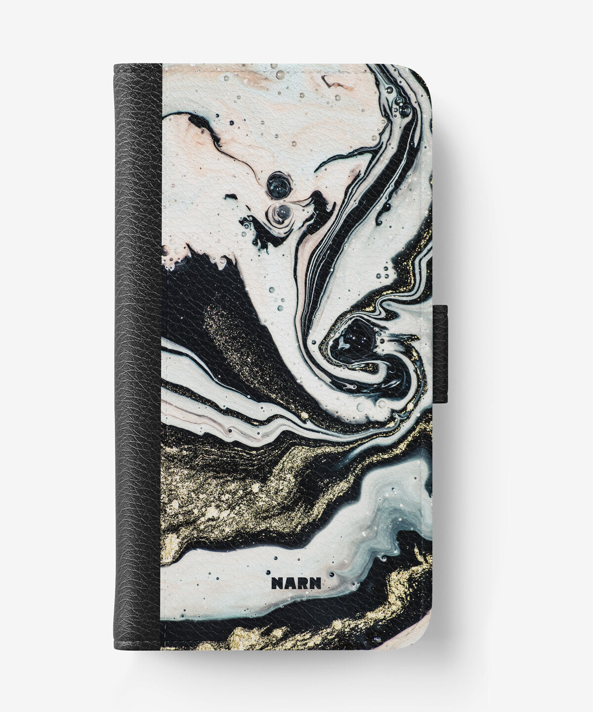 iPhone 17e Wallet Case - Golden Swirl - View 1