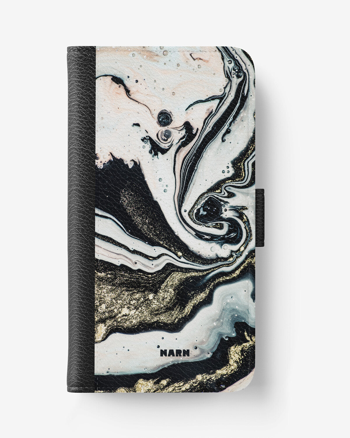 iPhone 17e Wallet Case - Golden Swirl - View 1