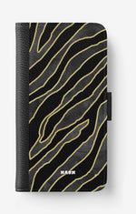 iPhone 17e Wallet Case - Golden Zebra - View 1