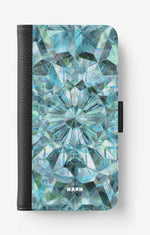 iPhone 17e Wallet Case - Green Crystals - View 1