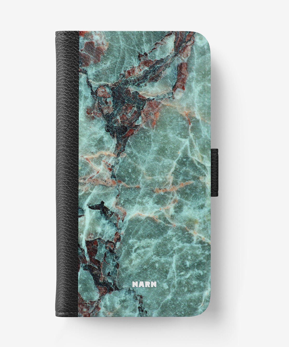 iPhone 17e Wallet Case - Green Marble - View 1