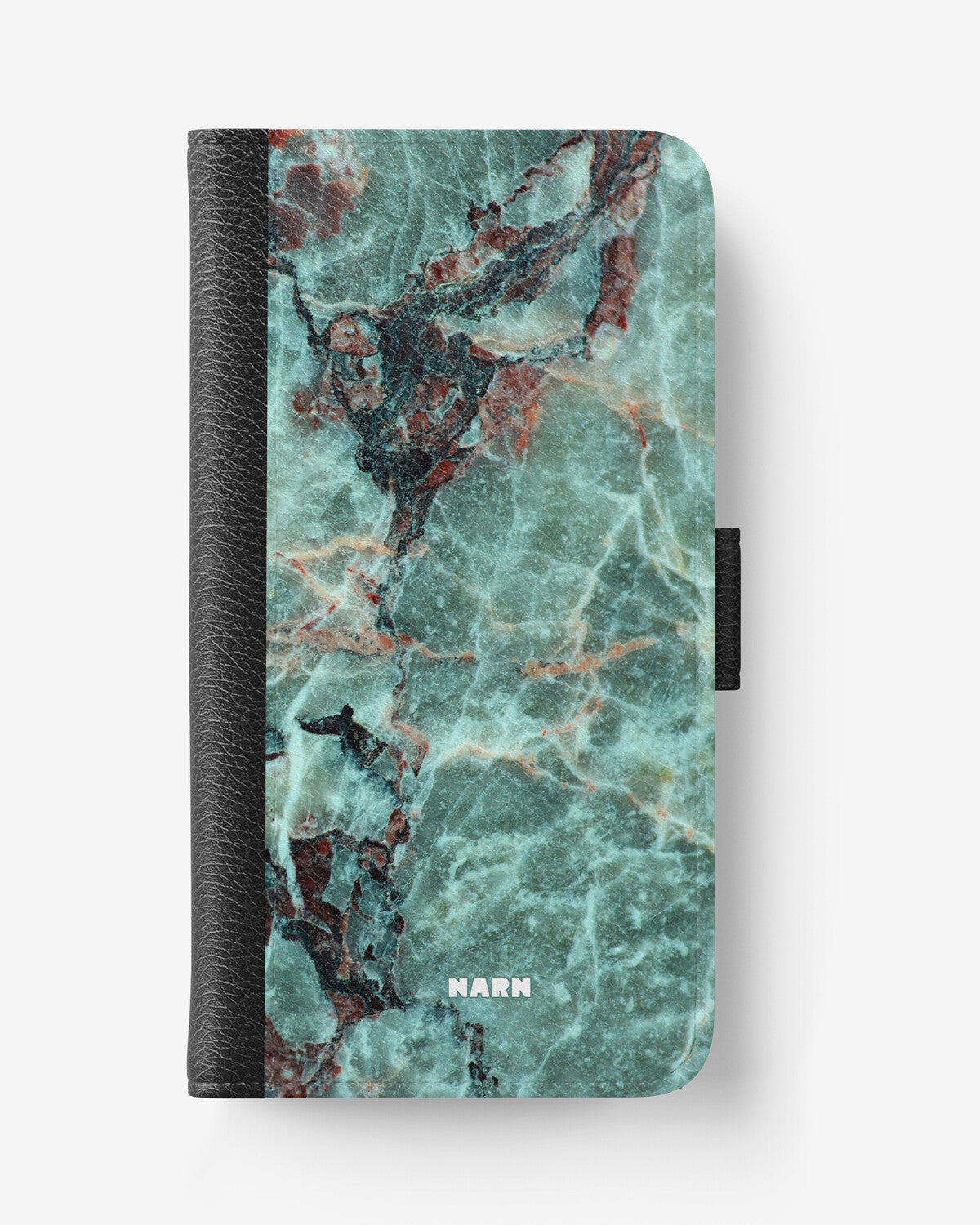 iPhone 17e Wallet Case - Green Marble - View 1