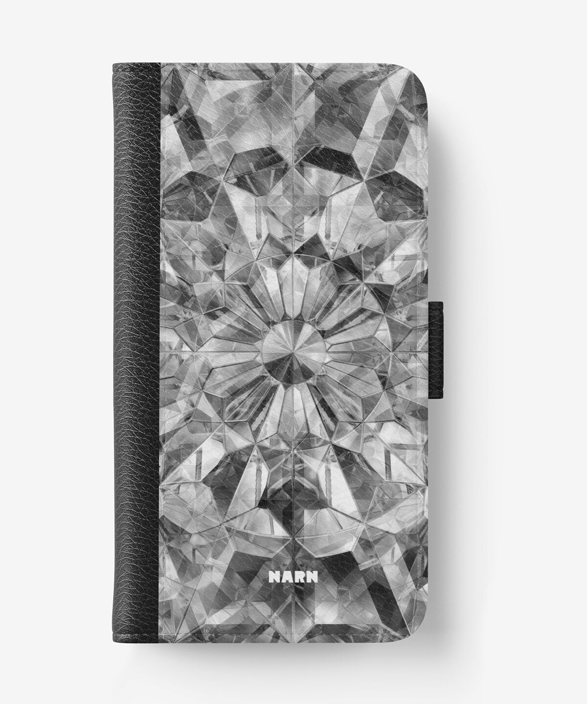 iPhone 17e Wallet Case - Grey Crystals - View 1
