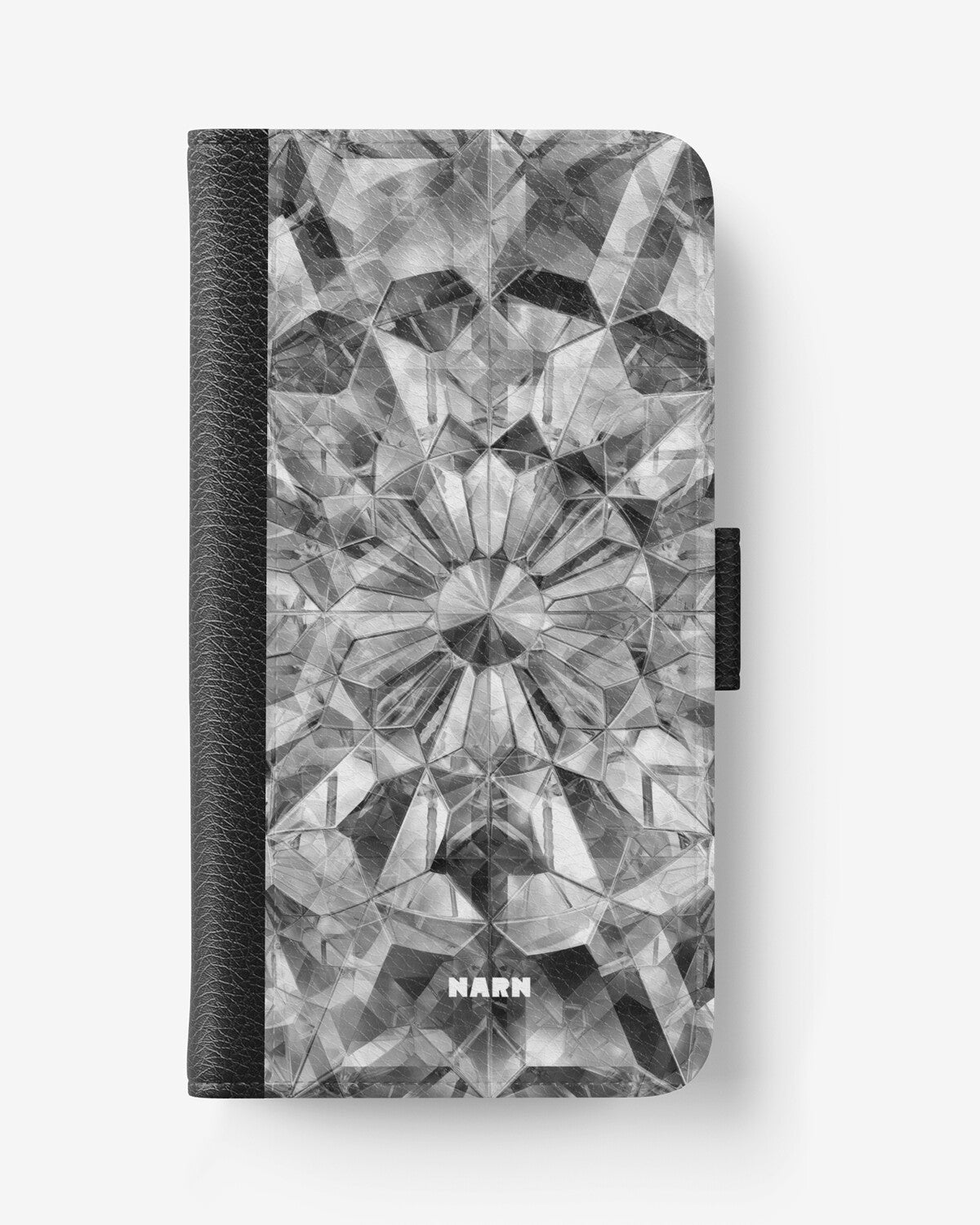 iPhone 17e Wallet Case - Grey Crystals - View 1