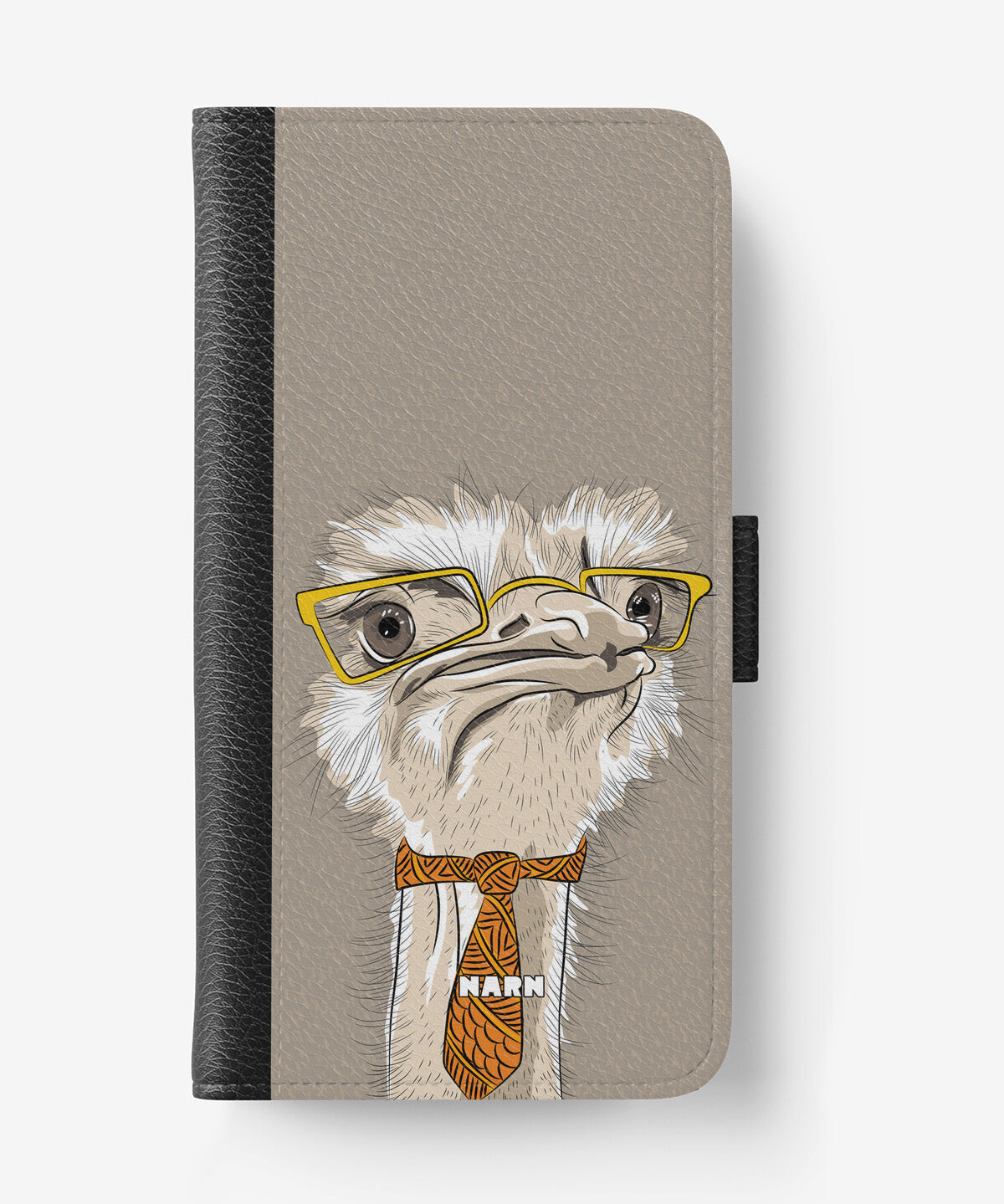 iPhone 17e Wallet Case - Hipster Ostrich - View 1