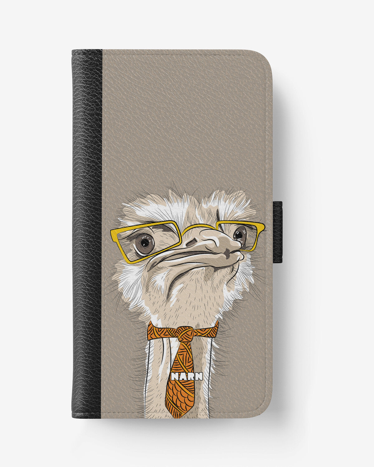 iPhone 17e Wallet Case - Hipster Ostrich - View 1