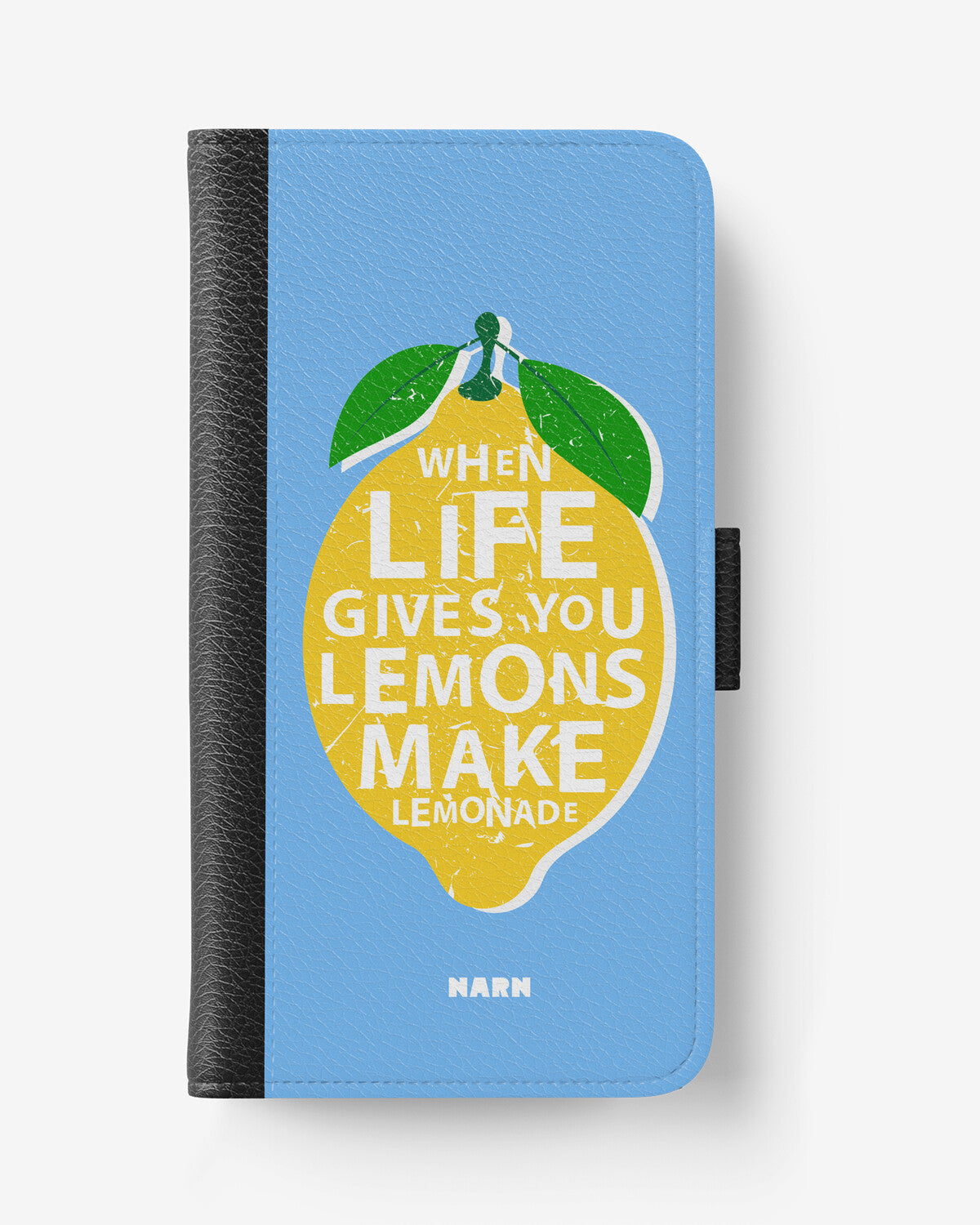 iPhone 17e Wallet Case - Lemon Quote - View 1