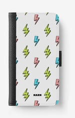 iPhone 17e Wallet Case - Lightning Bolts - View 1