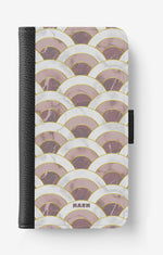 iPhone 17e Wallet Case - Pink Marble Waves - View 1