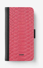 iPhone 17e Wallet Case - Pink Snake - View 1