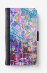 iPhone 17e Wallet Case - Purple Hearts - View 1