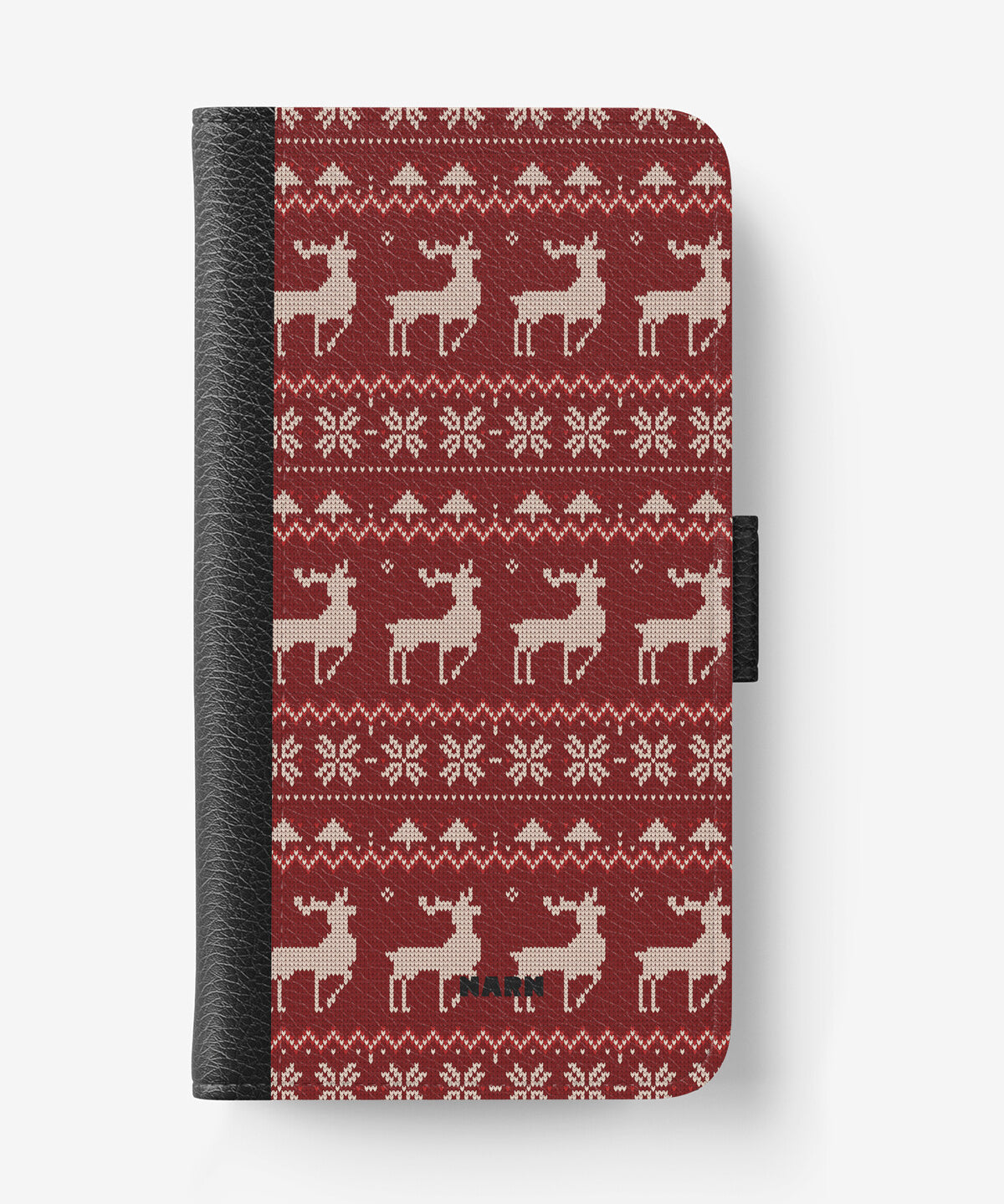 iPhone 17e Wallet Case - Reindeer Knit - View 1