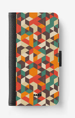 iPhone 17e Wallet Case - Retro Geometric - View 1