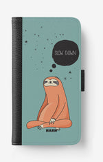 iPhone 17e Wallet Case - Slow Down Sloth - View 1