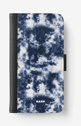 iPhone 17e Wallet Case - Tie Dye Blue - View 1