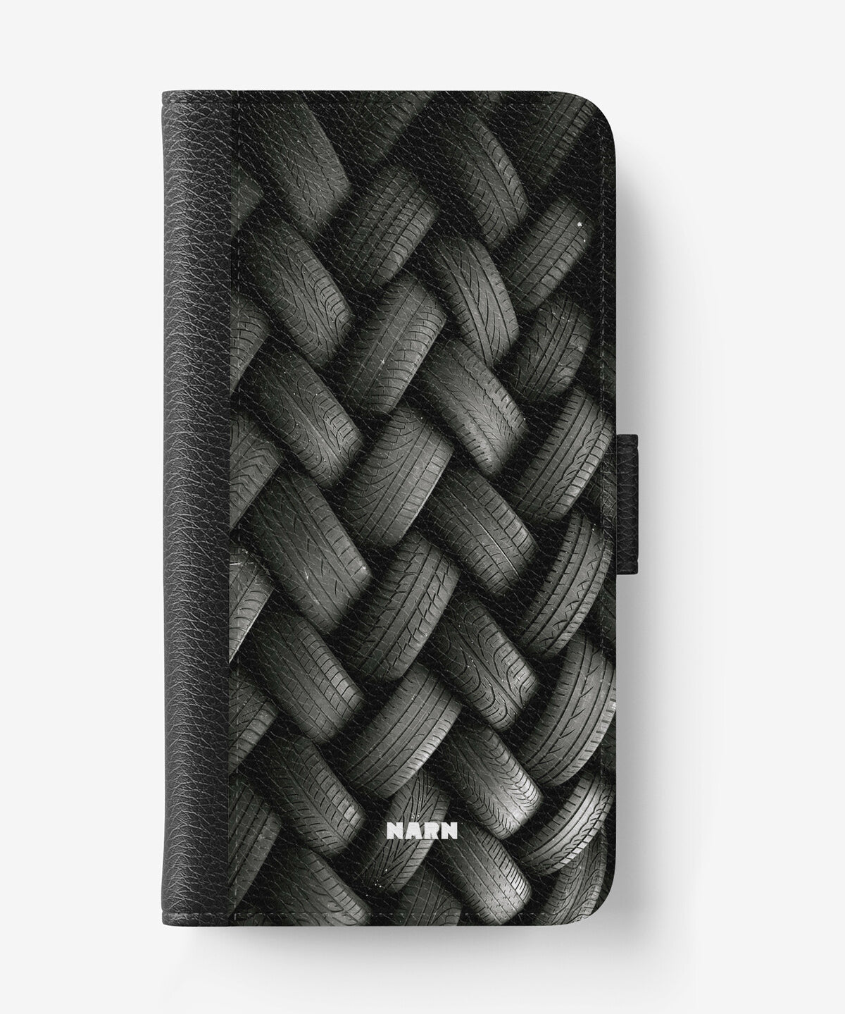 iPhone 17e Wallet Case - Tires Wall - View 1