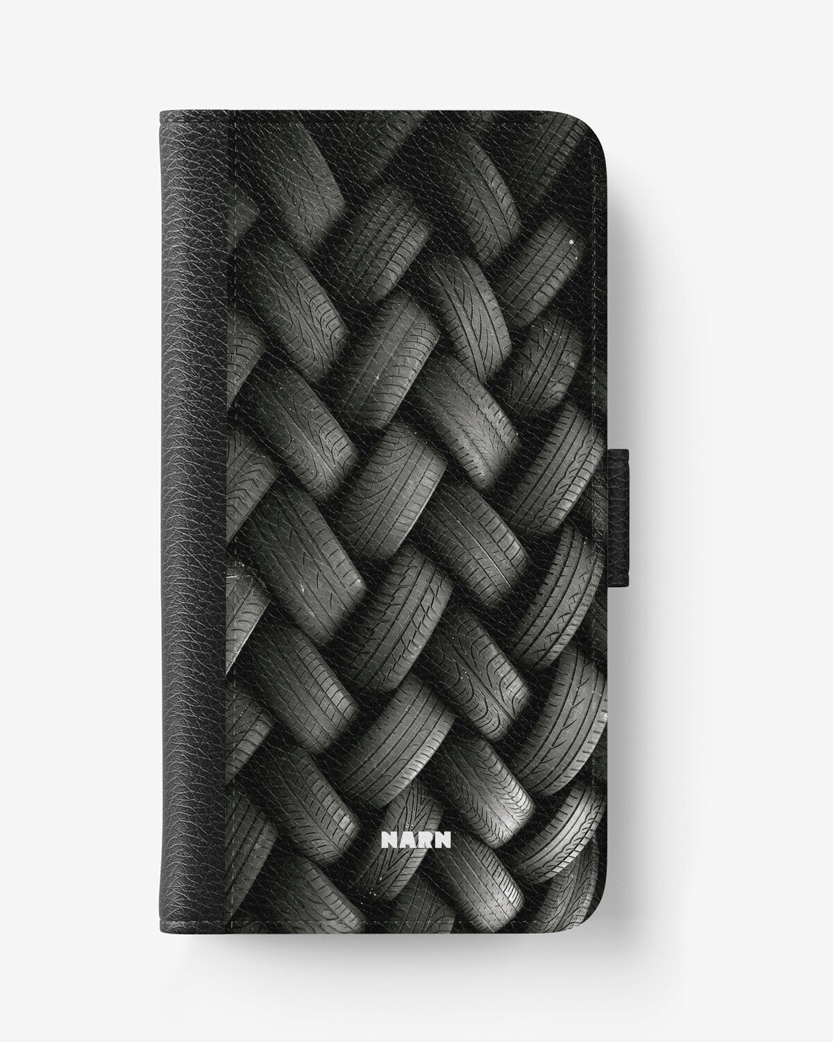 iPhone 17e Wallet Case - Tires Wall - View 1