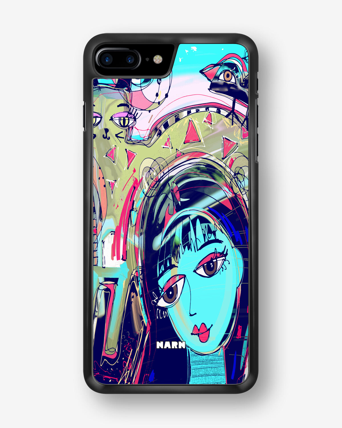 iPhone 6 / 6s Hard Case – Abstract Cat - View 1
