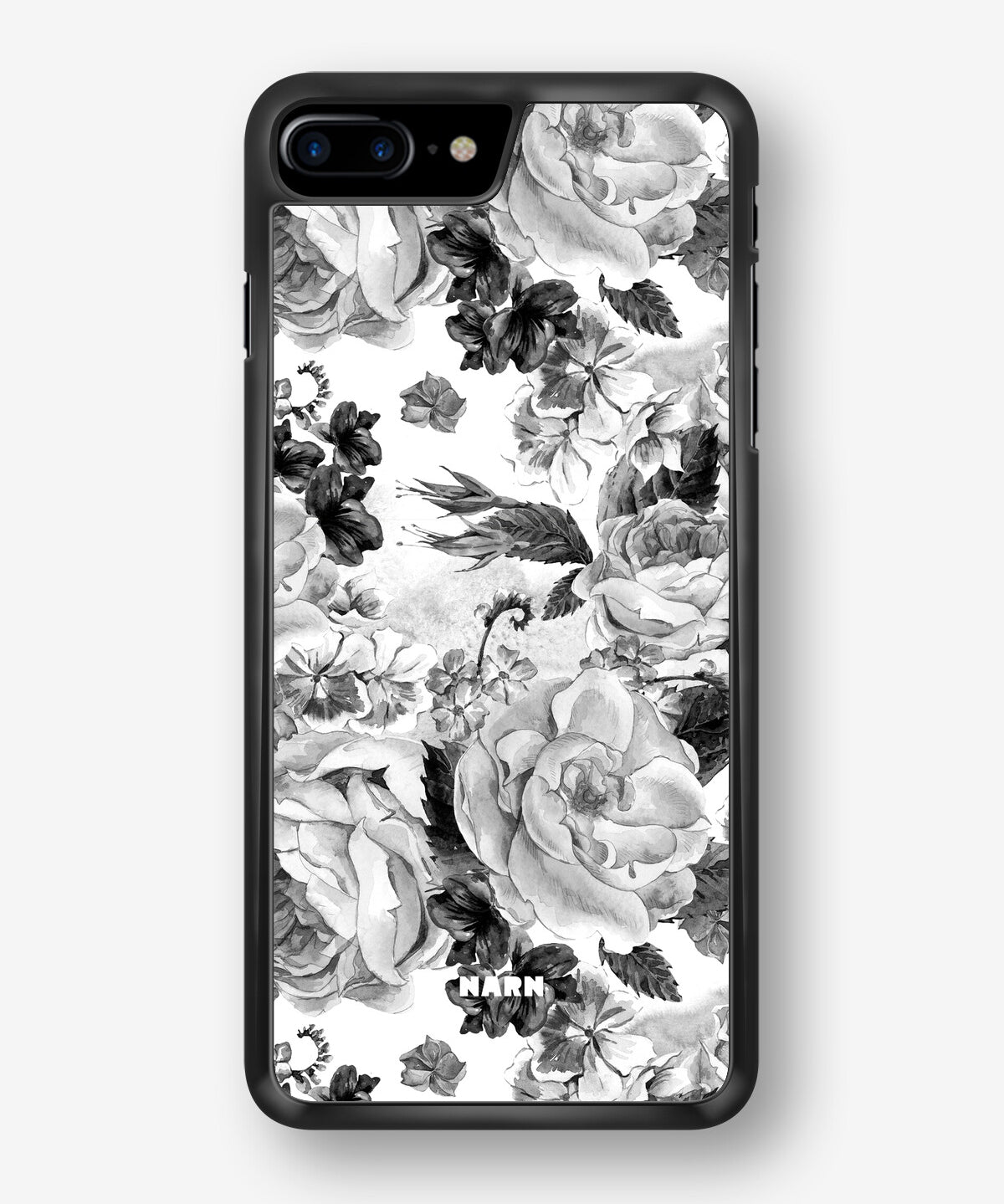 iPhone 6 / 6s Hard Case – Black & White Bloom - View 1