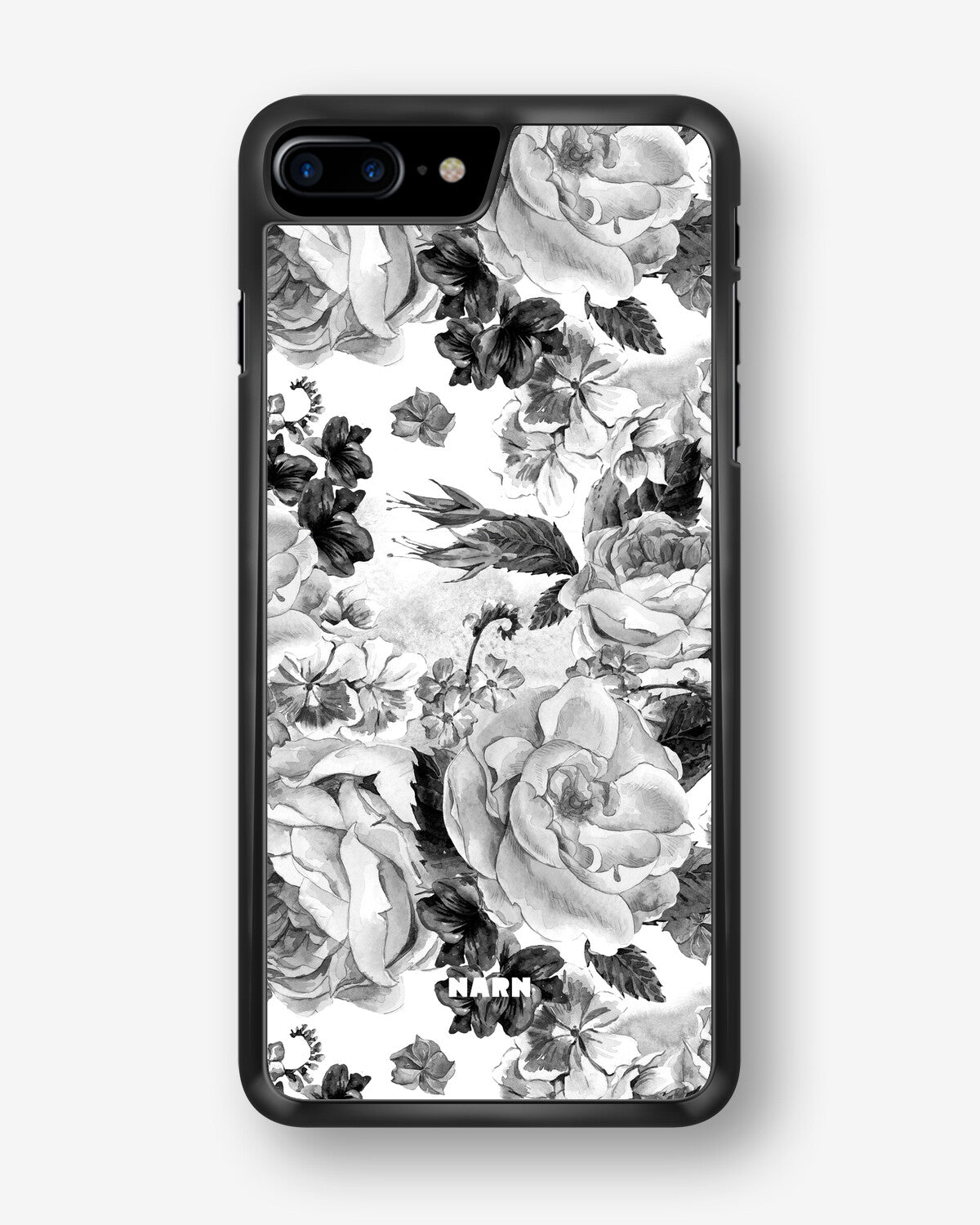 iPhone 6 / 6s Hard Case – Black & White Bloom - View 1