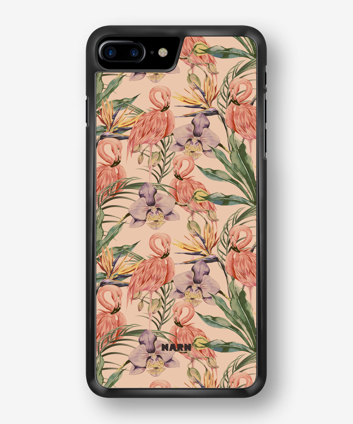 iPhone 6 / 6s Hard Case – Flamingos & Flowers - View 1