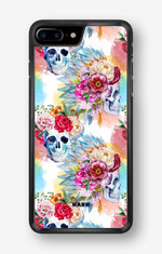 iPhone 6 / 6s Hard Case – Flowered Skulls - View 1
