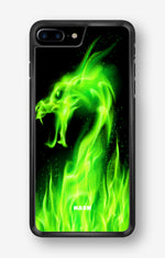 iPhone 6 / 6s Hard Case – Green Flames Dragon - View 1